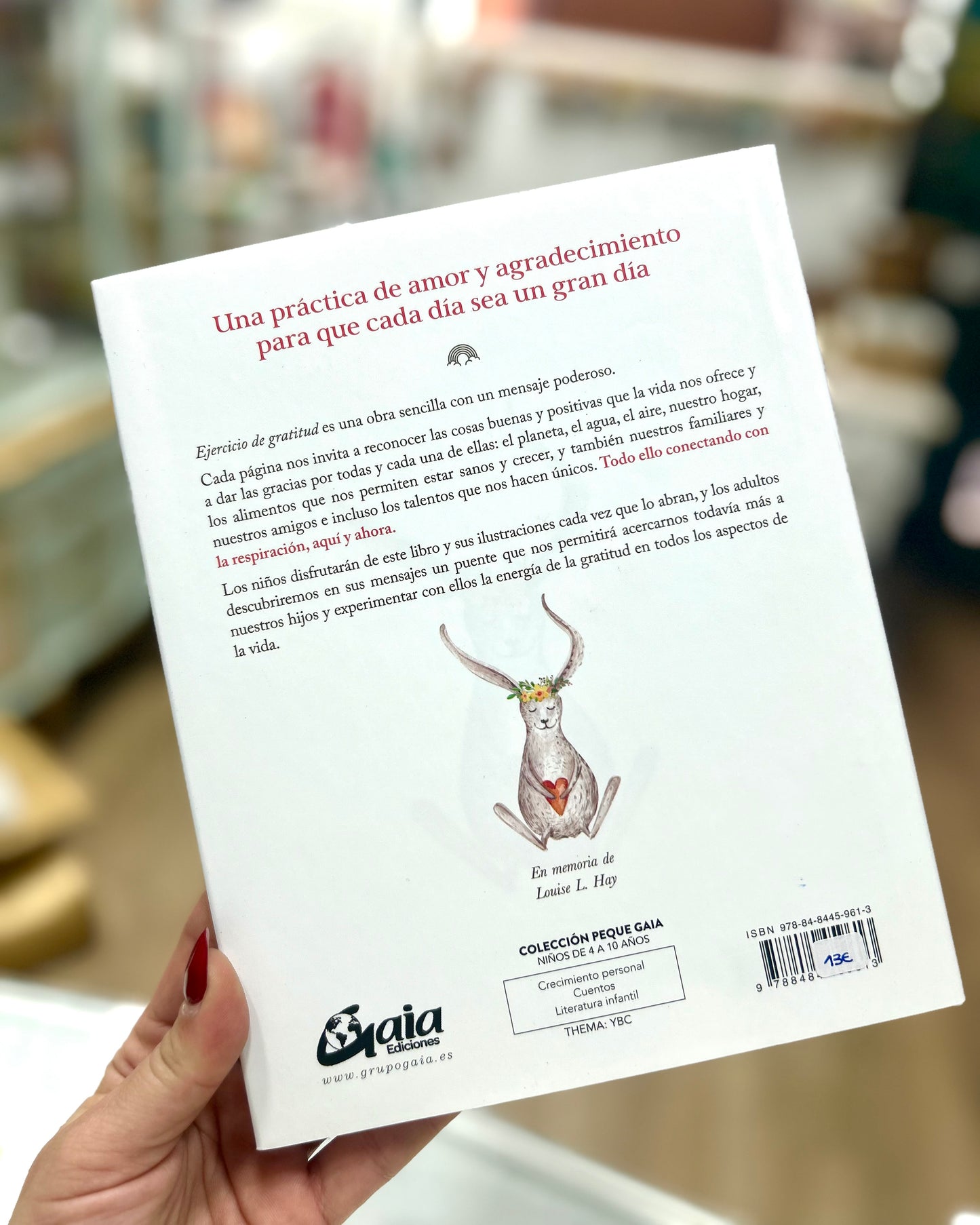 Libro infantil Ejercicio de GRATITUD