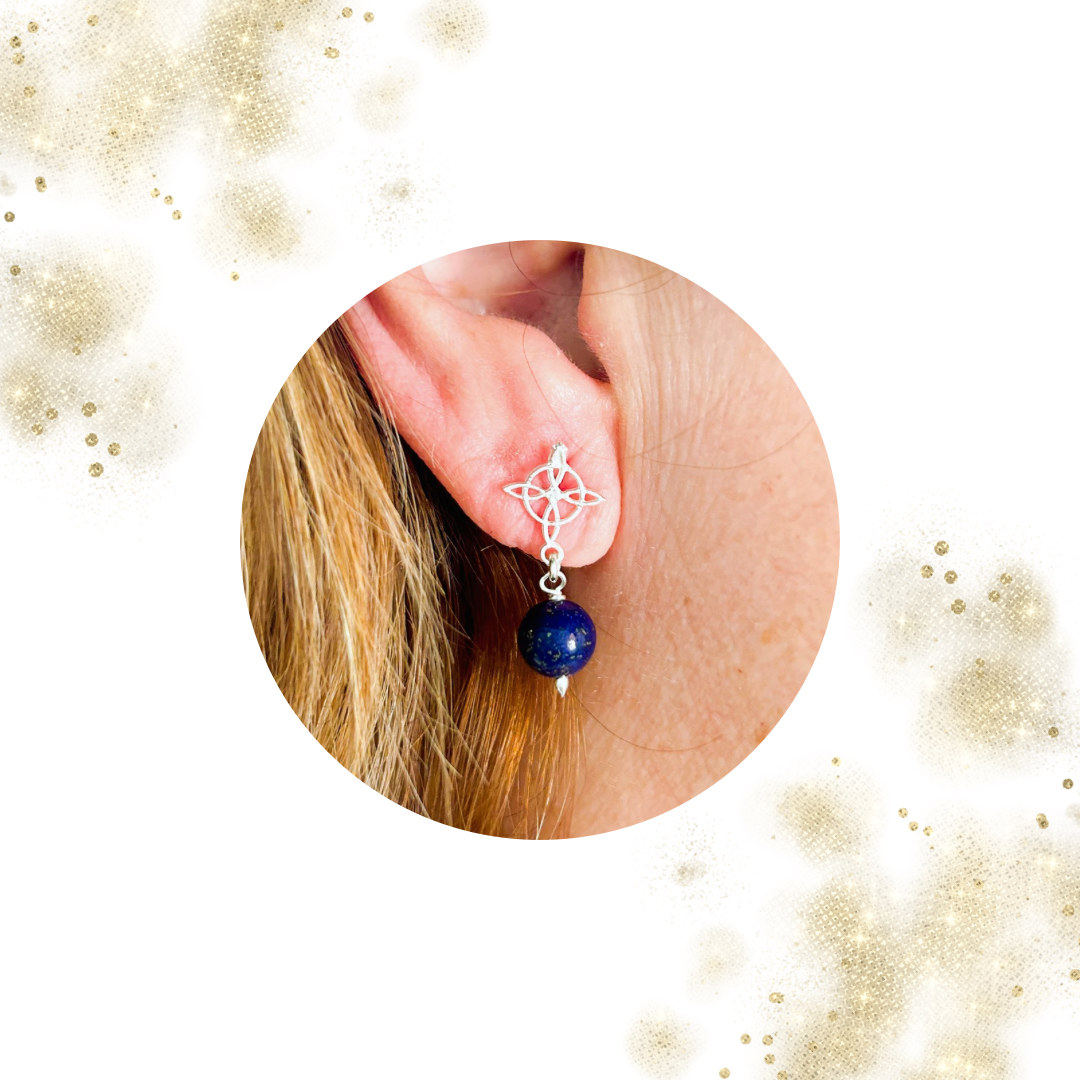 Pendientes NUDO BRUJA plata