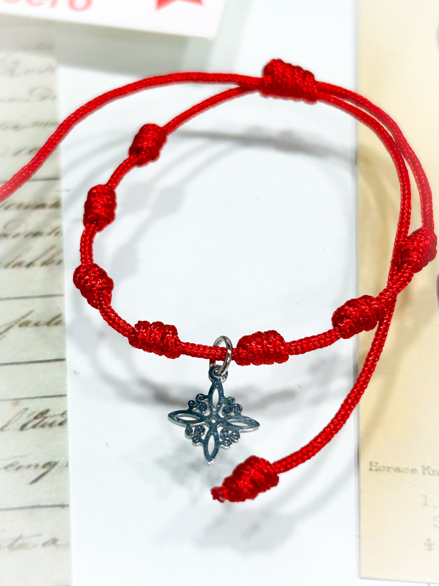 Pulsera 7 nudos con nudo de bruja