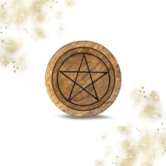 Rejilla de madera con pentagrama