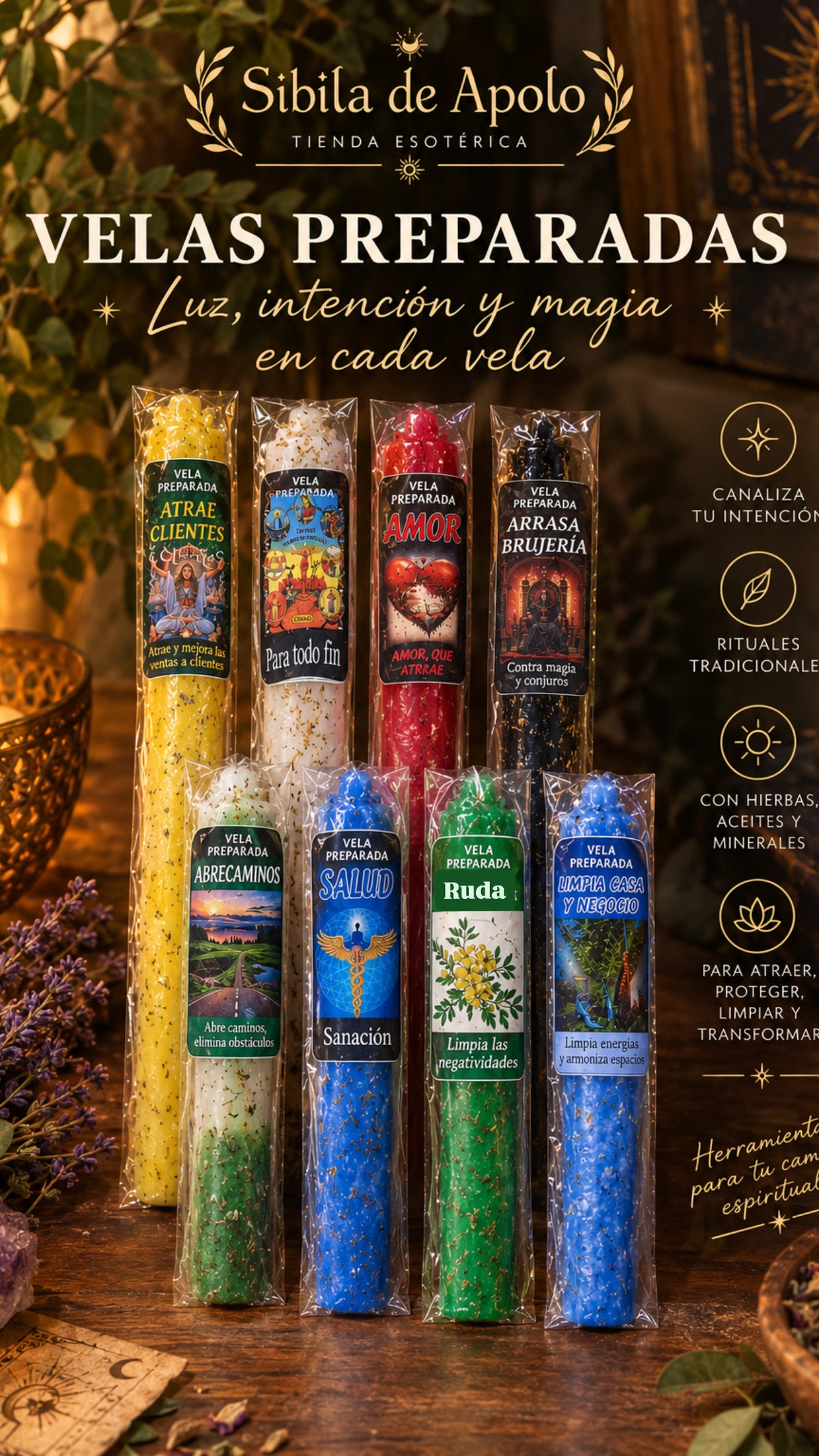 Velas ritualizadas