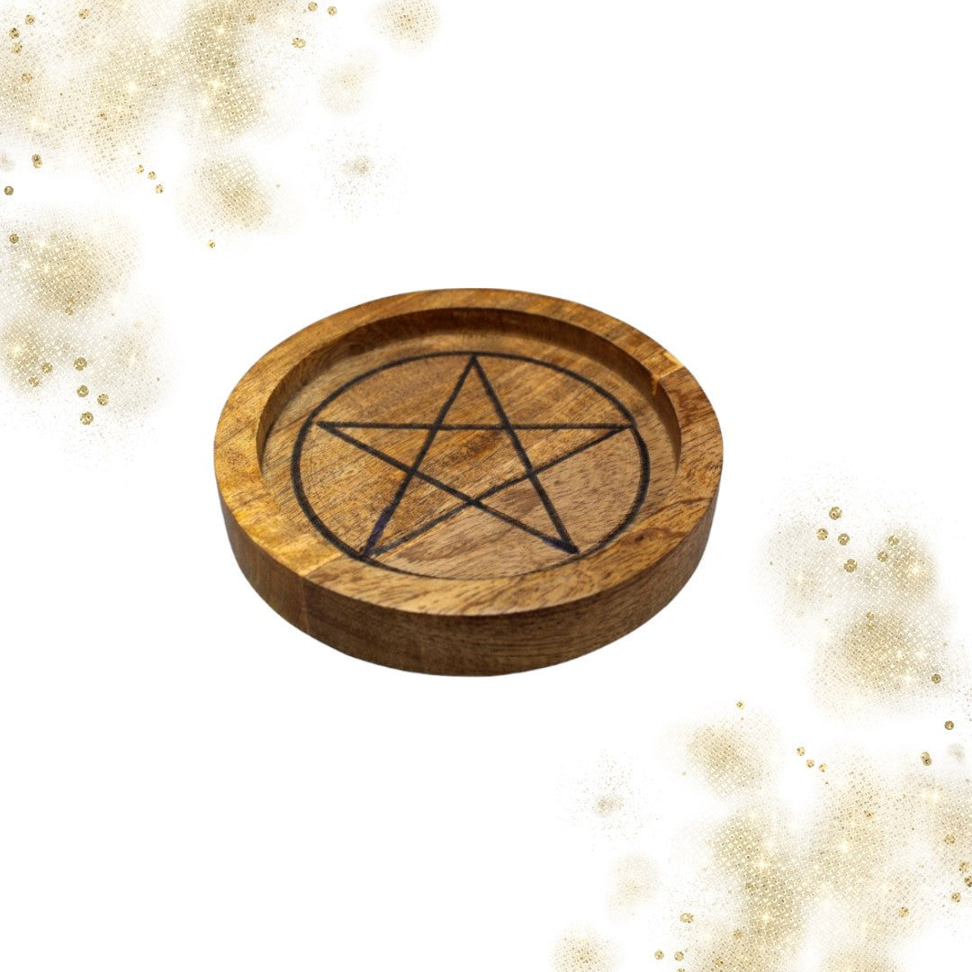 Rejilla de madera con pentagrama