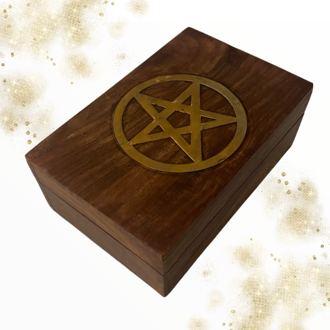 Caja de Madera con Pentagrama